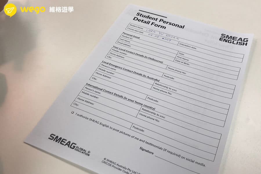 SMEAG墨爾本語言學校-新生資料2 SMEAG墨爾本語言學校-新生資料2