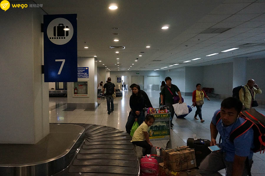 碧瑤遊學馬尼拉接機 Wego圖文教學 1 3 -馬尼拉機場碧瑤BESA聯合接機-碧瑤遊學馬尼拉接機-抵達過了海關提領行李