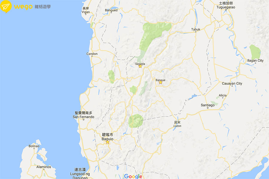 菲律賓碧瑤旅遊SAGADA洞穴探險-Wego維格遊學-地圖