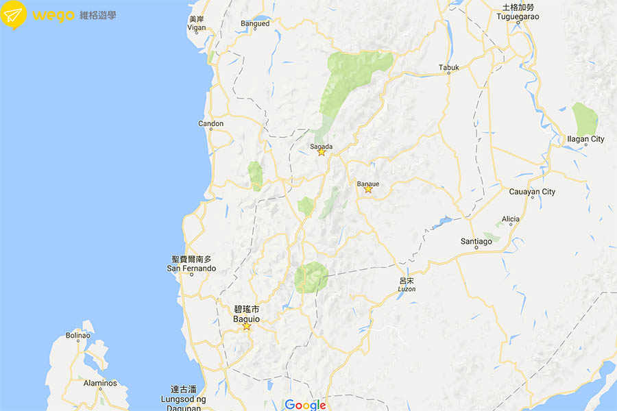 菲律賓碧瑤旅遊SAGADA洞穴探險-Wego維格遊學 地圖 菲律賓碧瑤旅遊SAGADA洞穴探險-Wego維格遊學-地圖