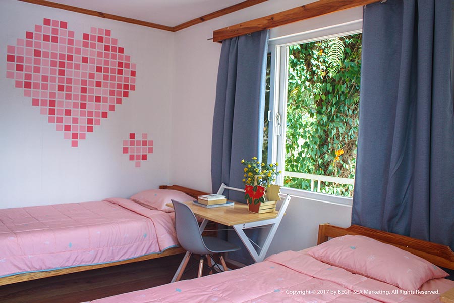 Wego維格遊學推薦BECI-THE-CAFÉ嶄新校區-女子宿舍雙人房