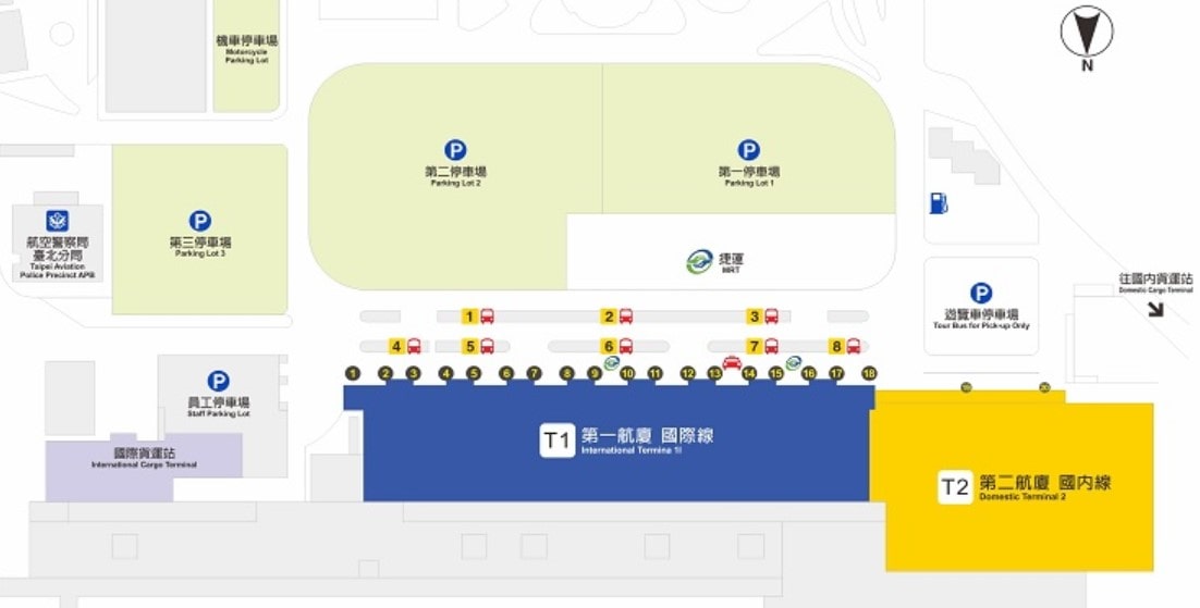 台東到桃園機場 交通攻略-松山機場外頭