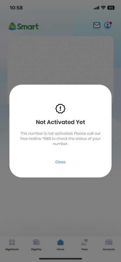 SMART 實名制未通過