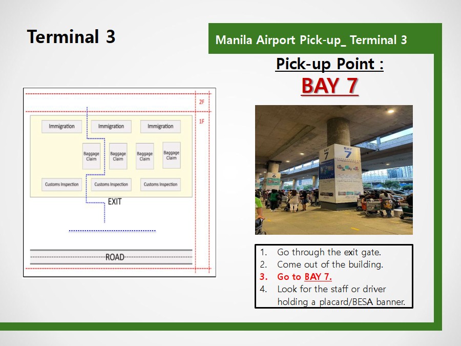 菲律賓遊學馬尼拉機場第三航廈接機